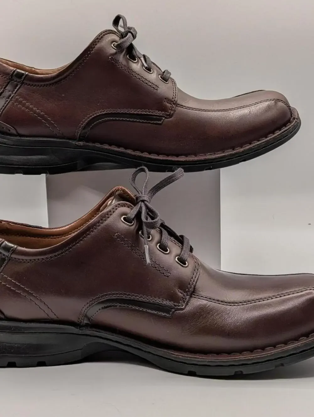 Bostonian Size 11M Chestnut Leather Narrate Walk Oxford Lace Up Dress Shoes